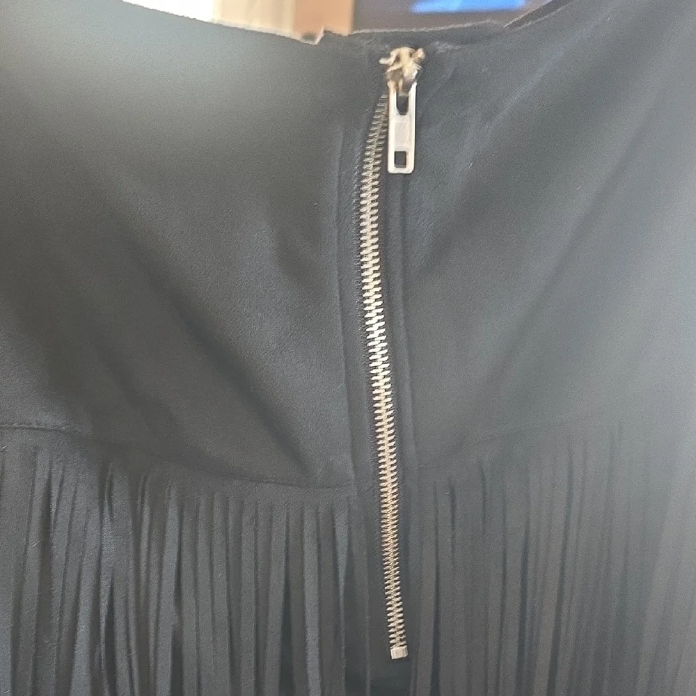 Black Fringe Skirt - Picture 5 of 6